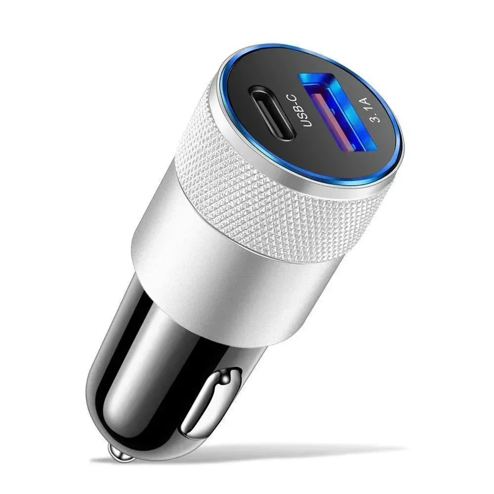Chargeur de voiture USB-C rapide 12 W, 3,1 A, Power Delivery, 2 ports 7