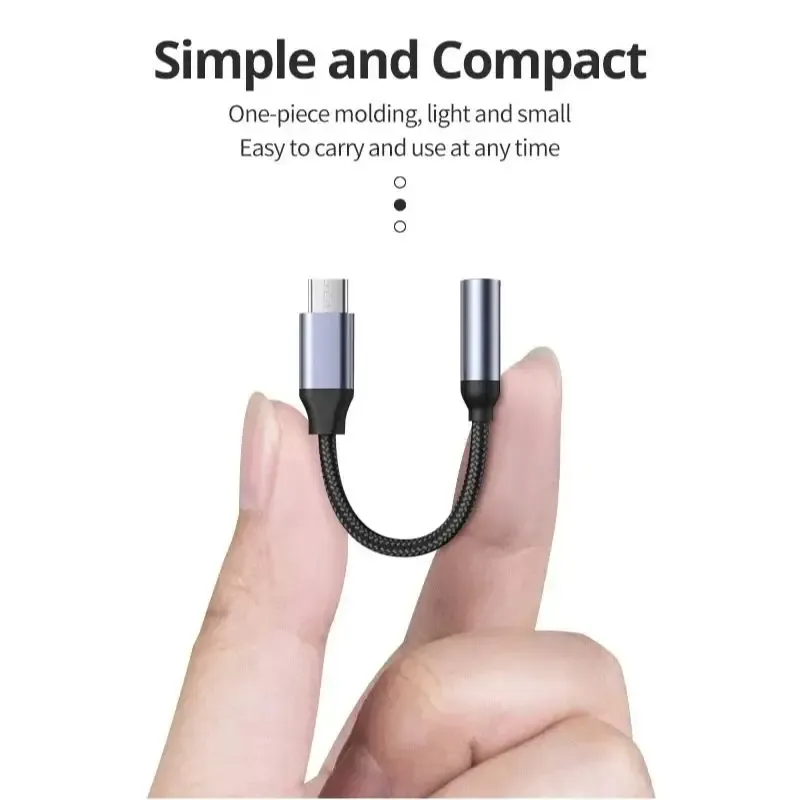 Adaptateur audio USB-C vers Jack 3.5 mm, vue d'ensemble