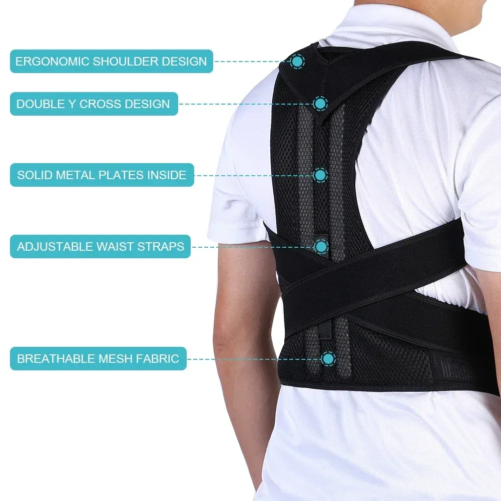 Correcteur de posture IYDoaMea porté, détail du maintien