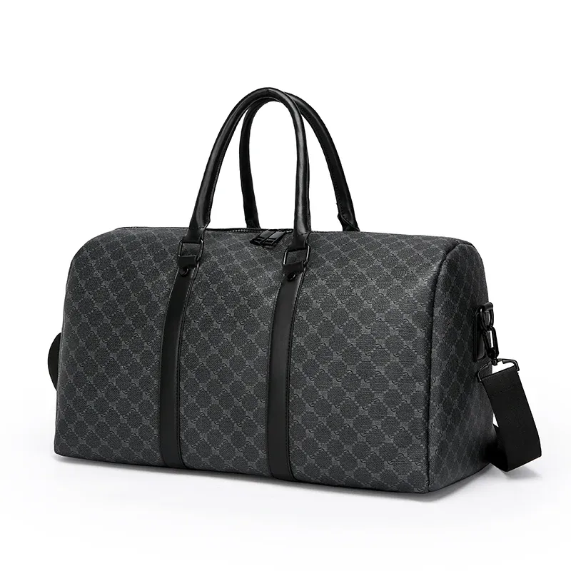 Sac de voyage noir pour homme, vue arrière