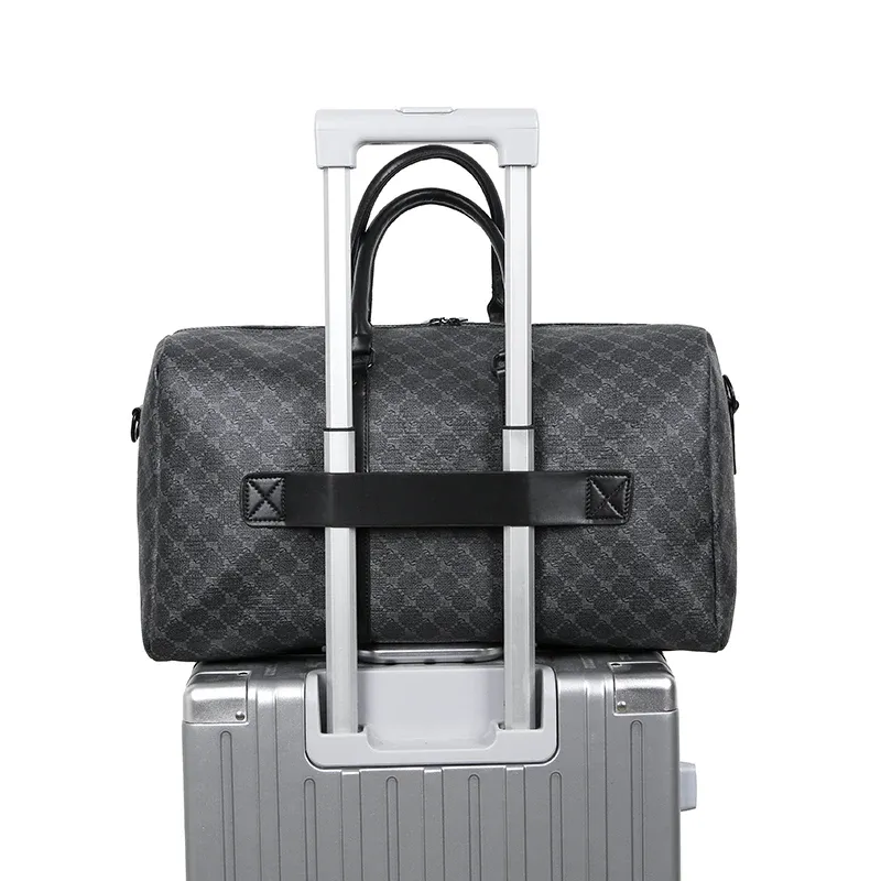 Sac de voyage noir pour homme, vue finale