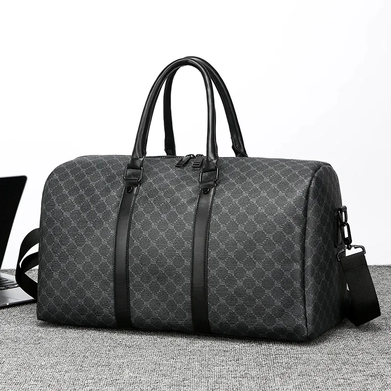 Sac de voyage noir pour homme, vue de face