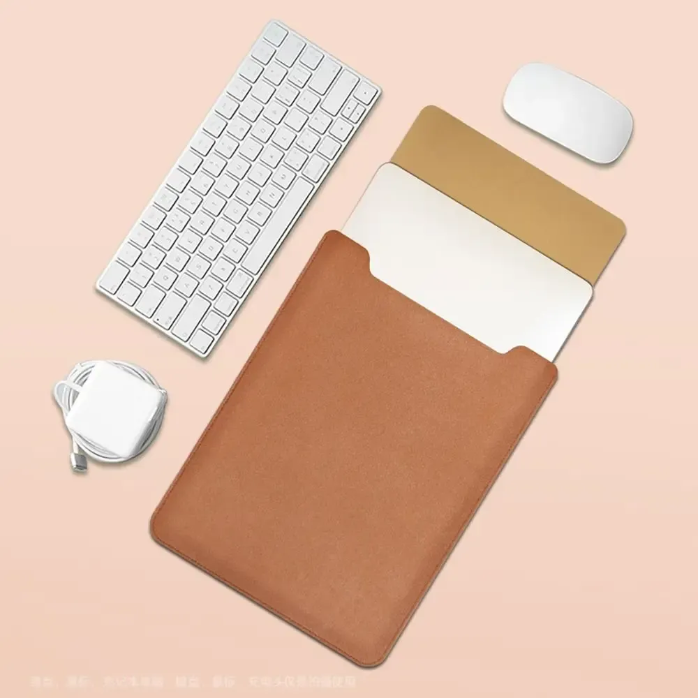 Housse de protection antichoc ultra fine en cuir PU pour ordinateur portable 11, 13, 14 et 15 pouces, compatible Ultrabook 8