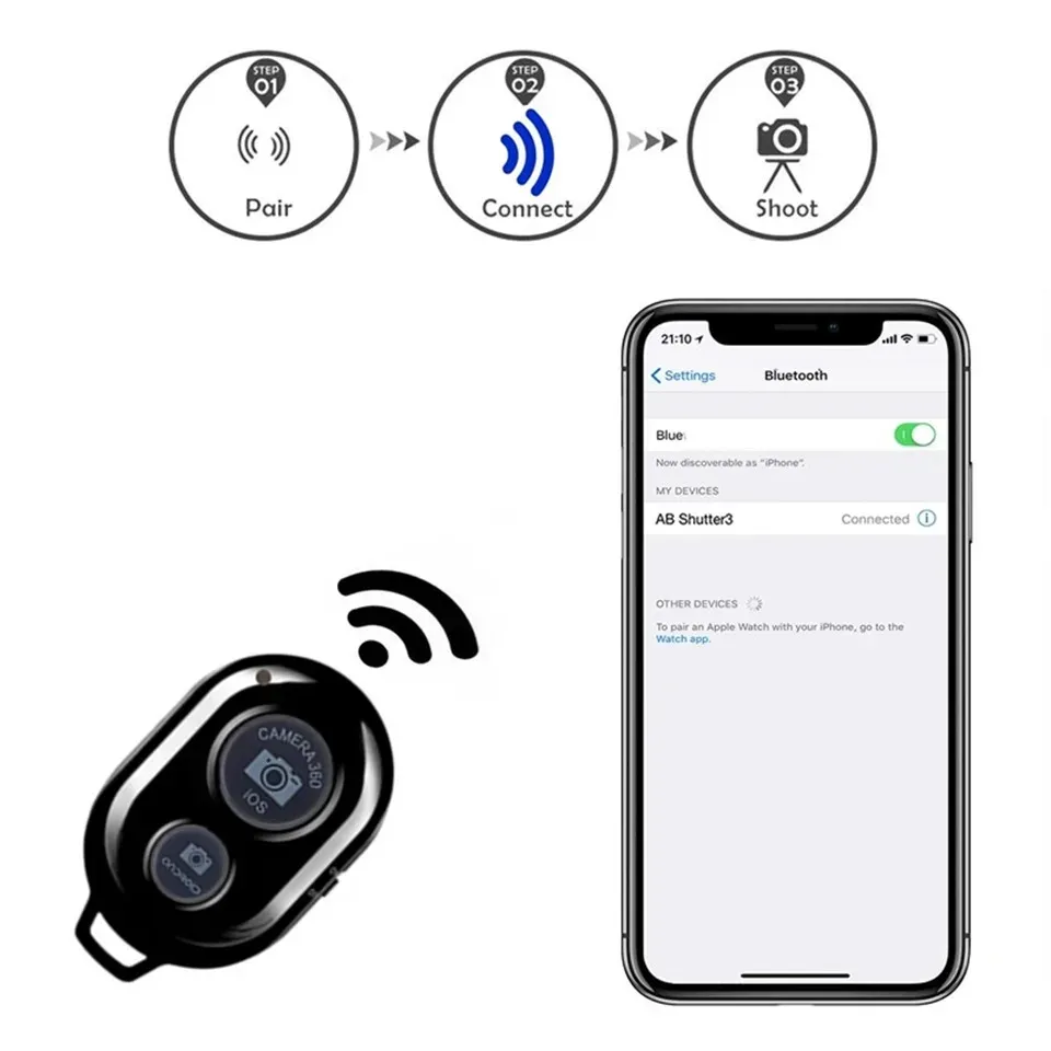 Support flexible pour téléphone, vue de profil
