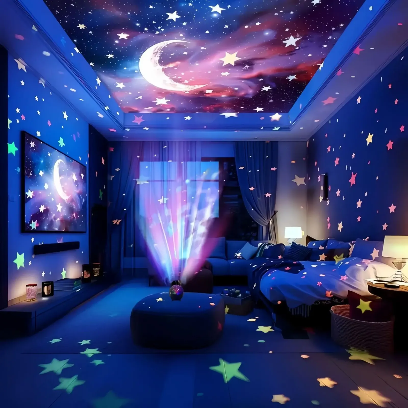 Projection de constellations au mur