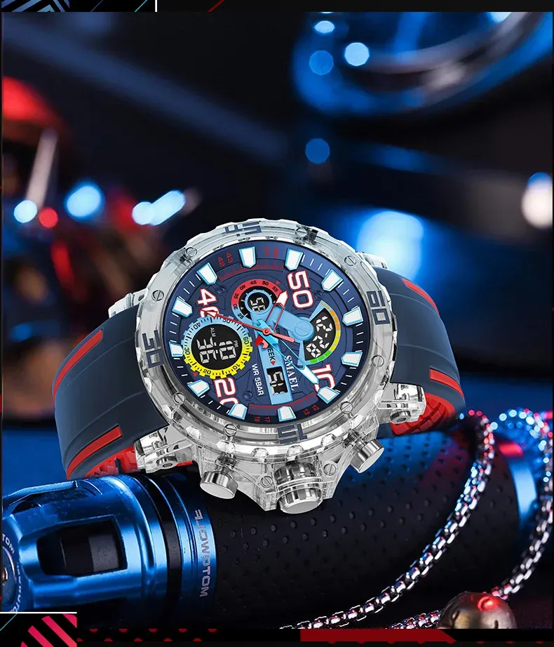 Montre militaire SMAEL, affichage