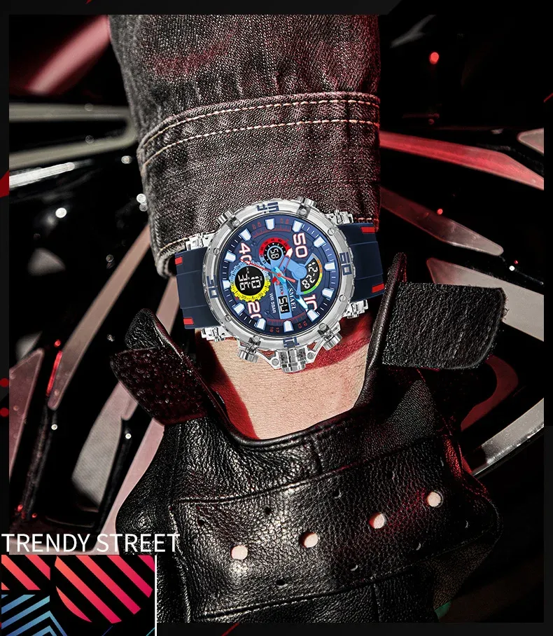 Montre militaire SMAEL, détail du bracelet