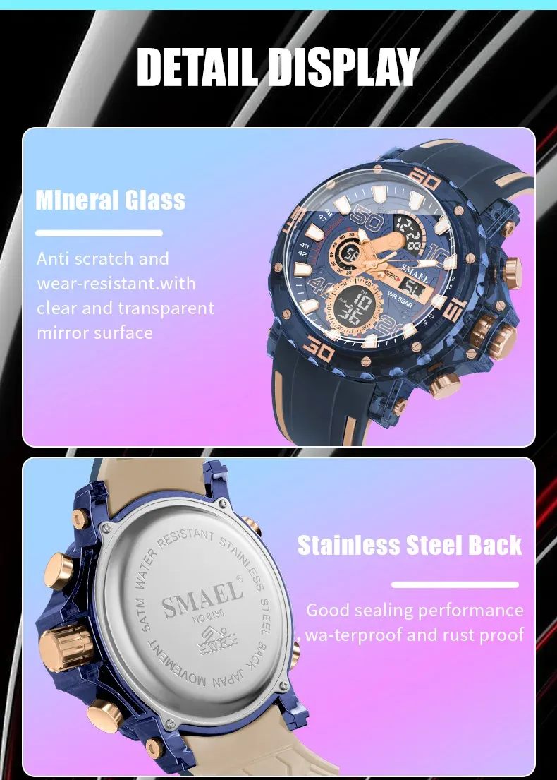 Montre militaire SMAEL, ambiance lifestyle