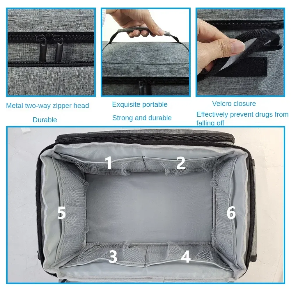 Vue détaillée de la trousse de premiers secours