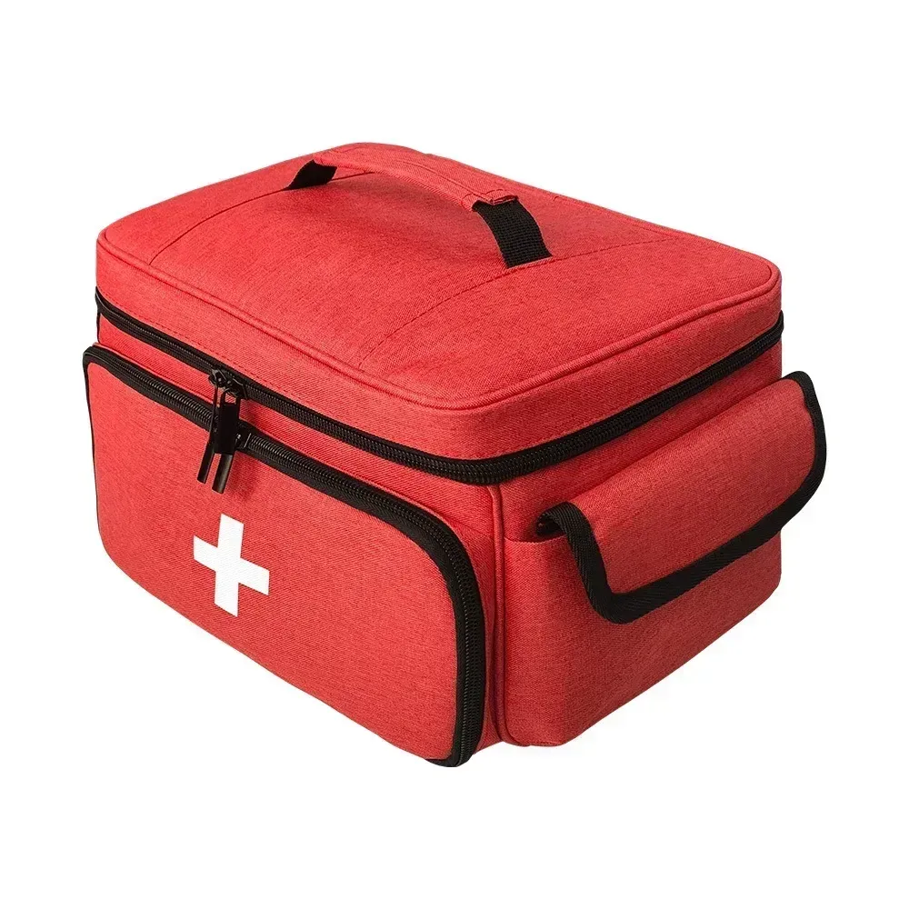 Trousse de premiers secours de voyage, sac de transport médical à domicile, organisateur de rangement multifonctionnel, boîtes à médicaments en couches, armoire à pharmacie 9