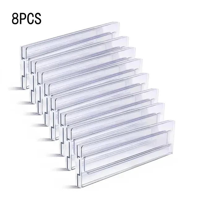 Séparateurs de tiroir pour garde-robe, lot de 1, 2, 4, 6 ou 8, organisateurs extensibles en plastique transparent pour tiroirs de cuisine 11
