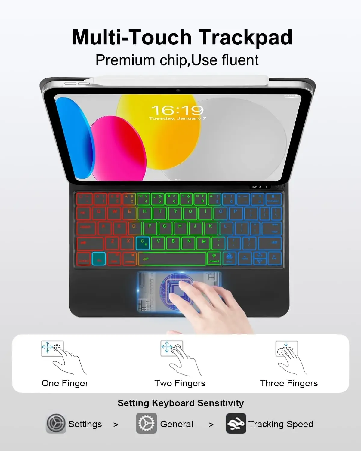 Clavier magique pour iPad, lifestyle