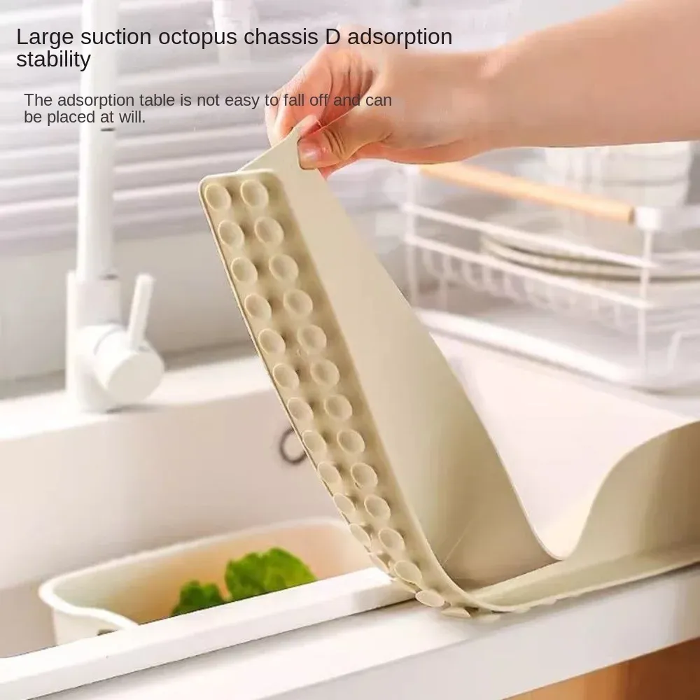 Pare-éclaboussures pour évier en silicone, usage extérieur