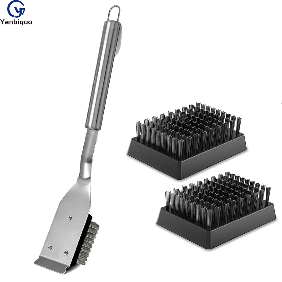 Brosse et grattoir pour gril en fil métallique, 16,5 pouces
