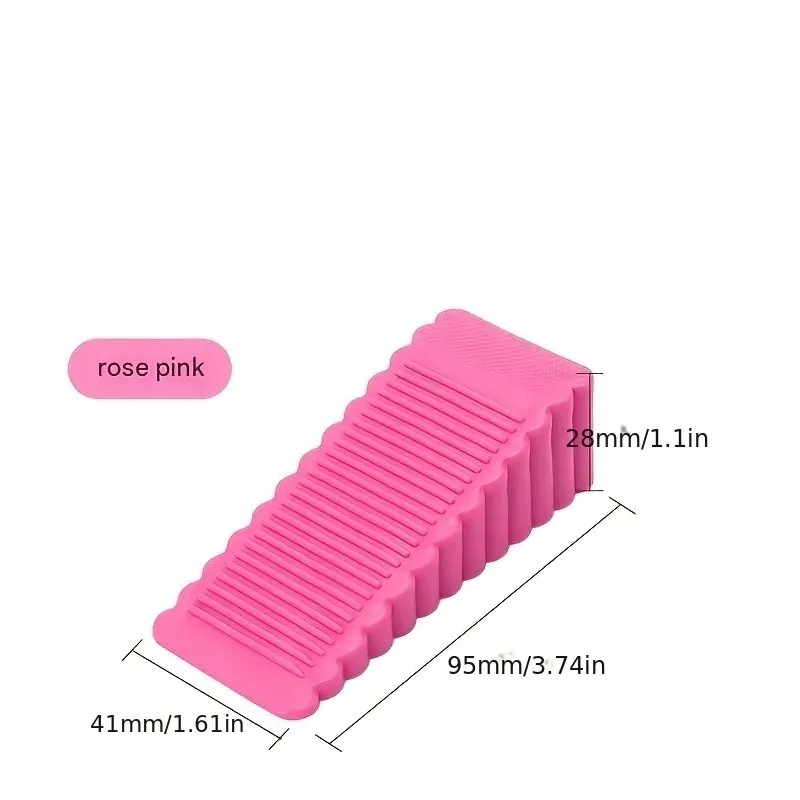 Lot de 3 butées de porte coupe-vent et anti-collision en plastique à finition mate, coloris aléatoires 3
