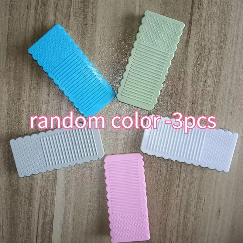 Lot de 3 butées de porte coupe-vent et anti-collision en plastique à finition mate, coloris aléatoires 5