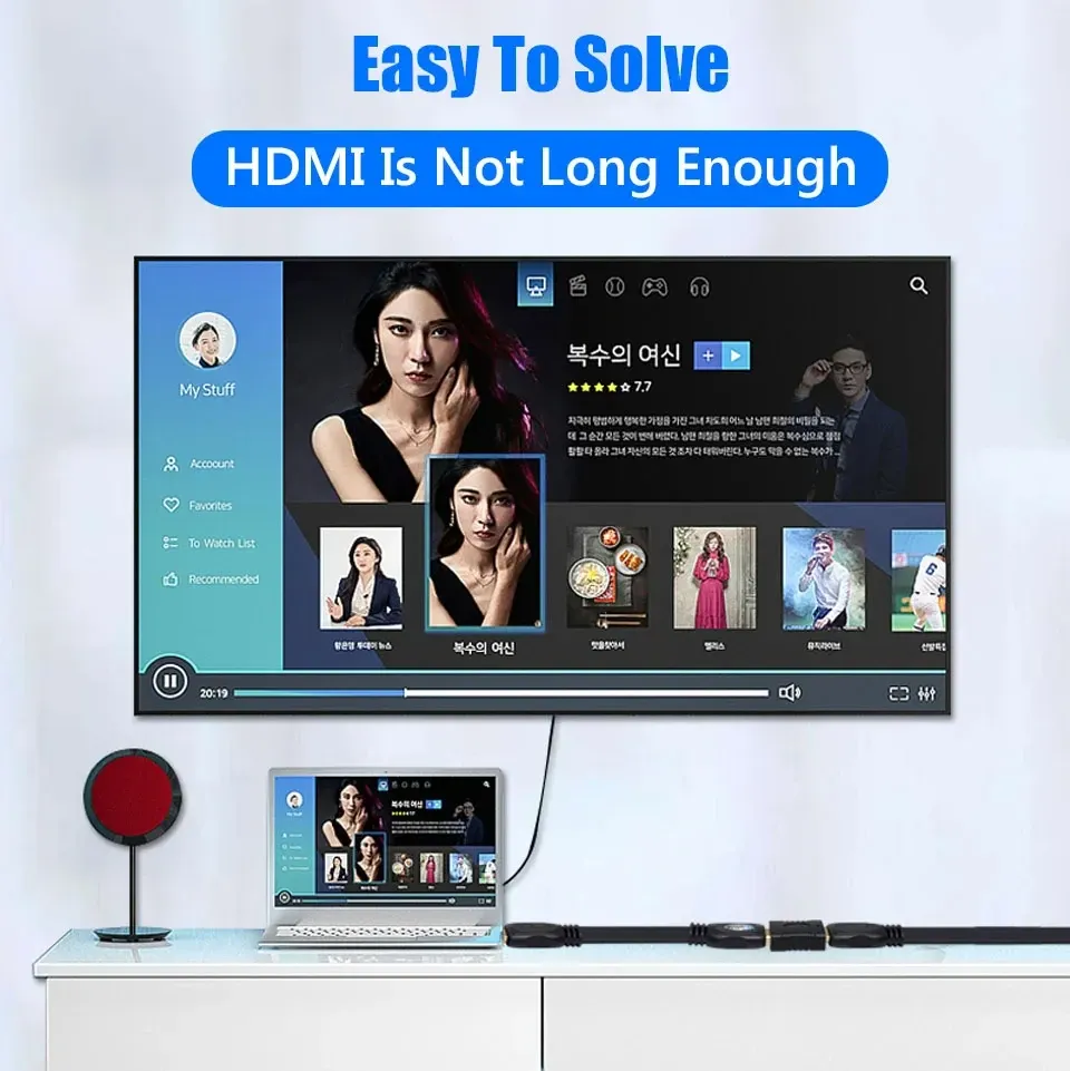 Adaptateur HDMI, finition et design