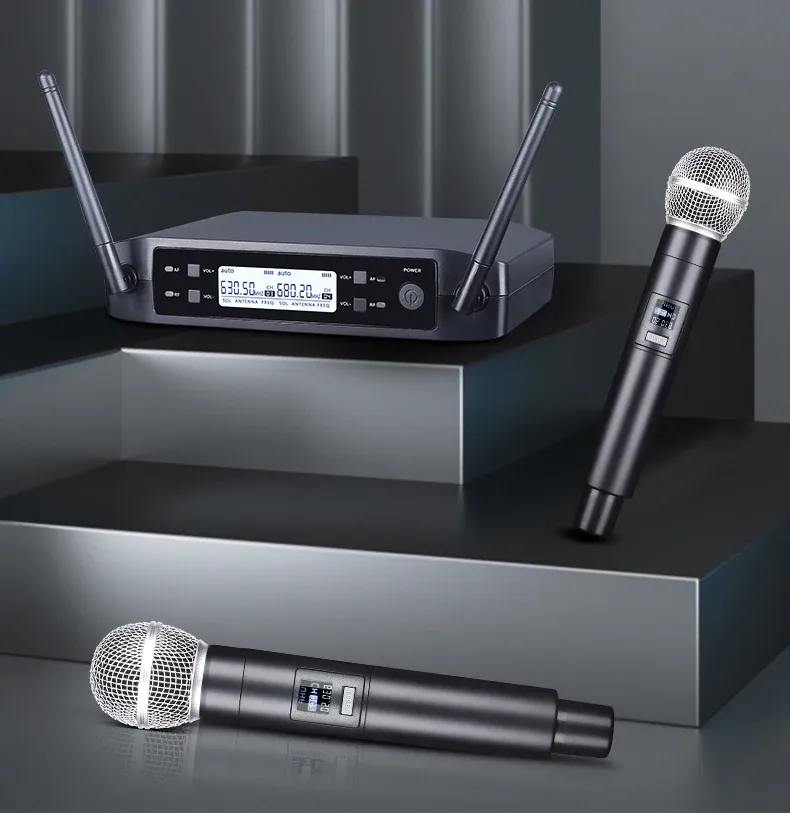 Microphone sans fil en situation de performance
