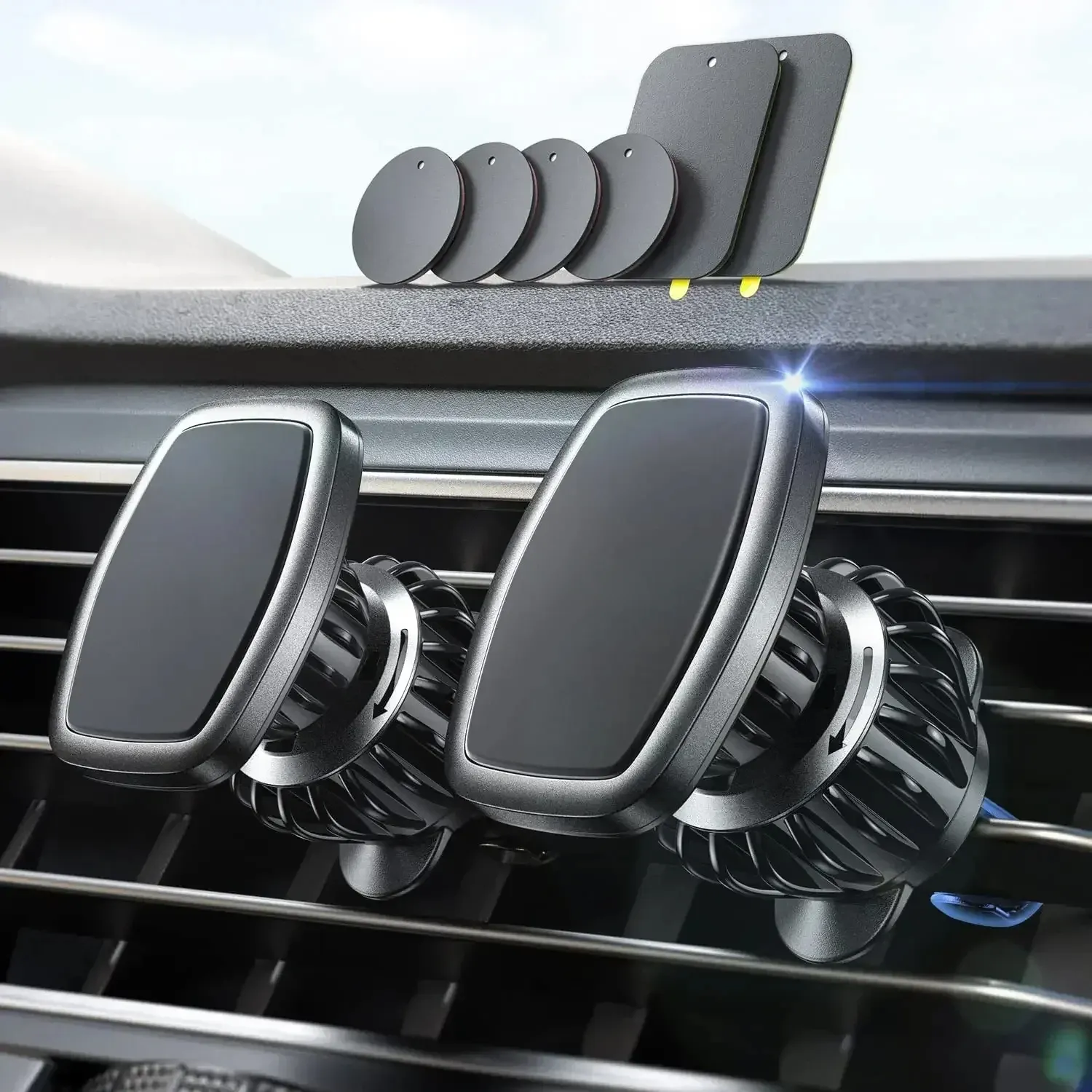 Support téléphone magnétique pour voiture, rotation réglable à 360 degrés 1