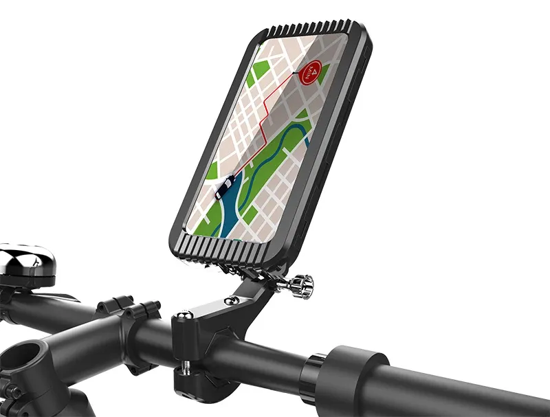 Support de téléphone pour moto et vélo, vue d'ensemble
