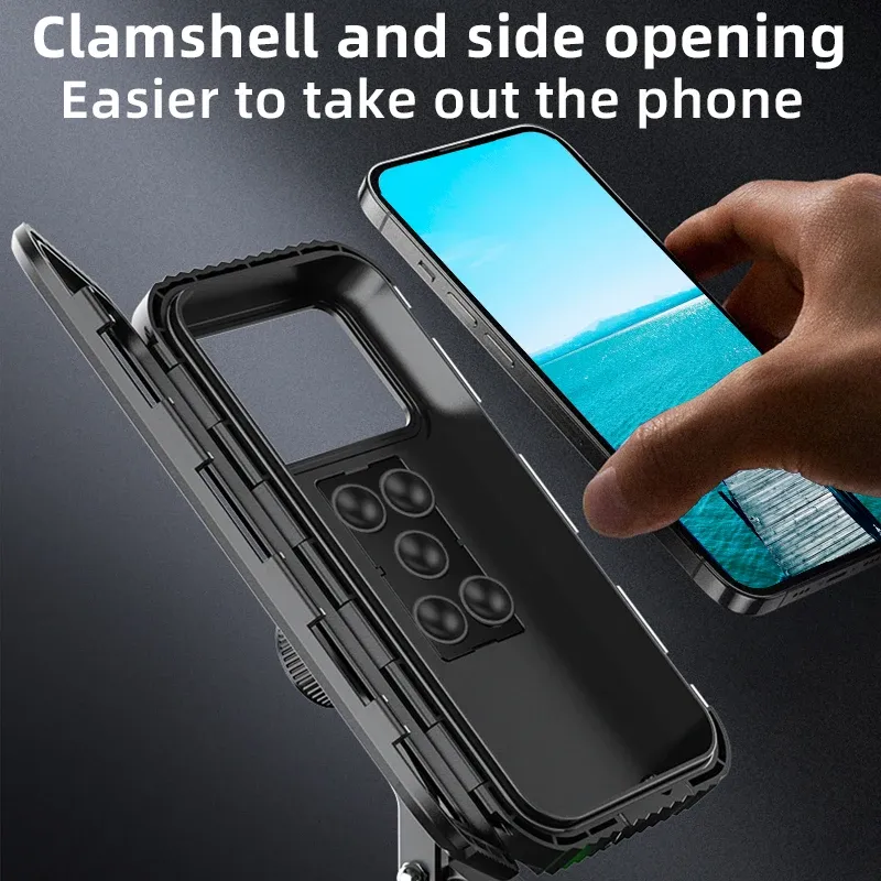 Support de téléphone, vue latérale