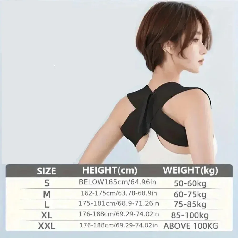 Ceinture de correction posturale ajustable, soutien lombaire et d'épaules 4