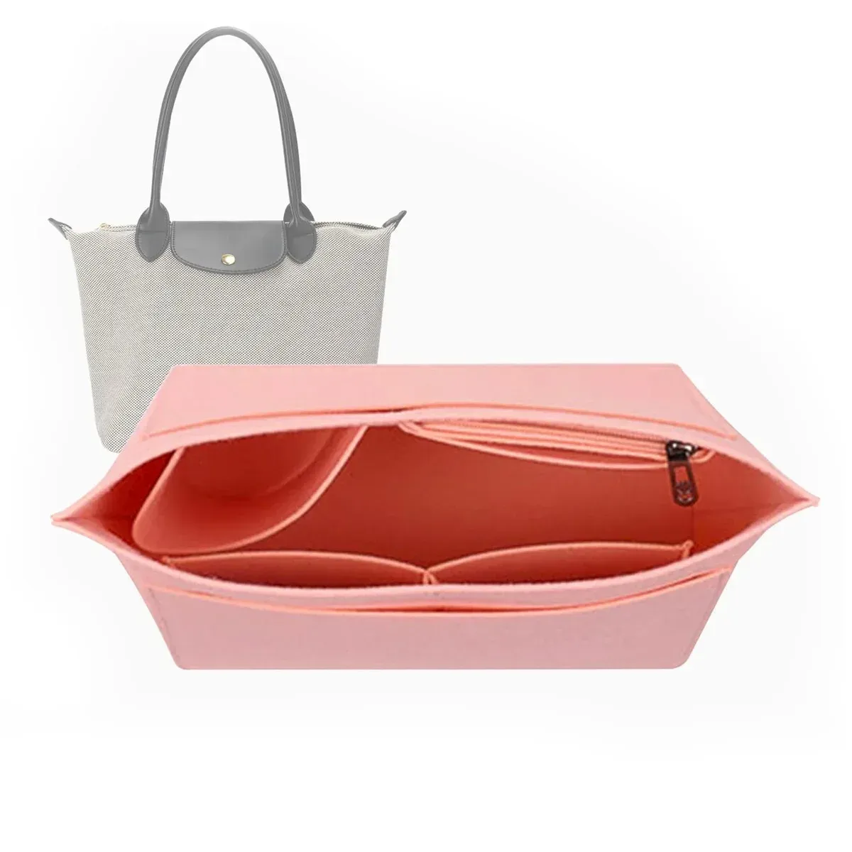 Insert de sac en feutre pour sac à main Longchamp, doublure et pochette à maquillage 7