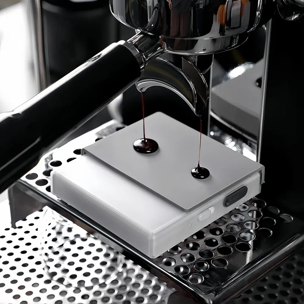 Balance à café, détail du plateau de pesée