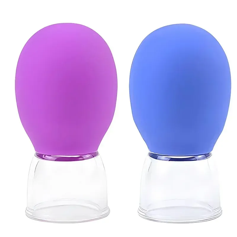Ventouses de massage en silicone pour le corps, le visage, le cou et les yeux, à réservoir sous vide, outil de beauté anti-âge 5