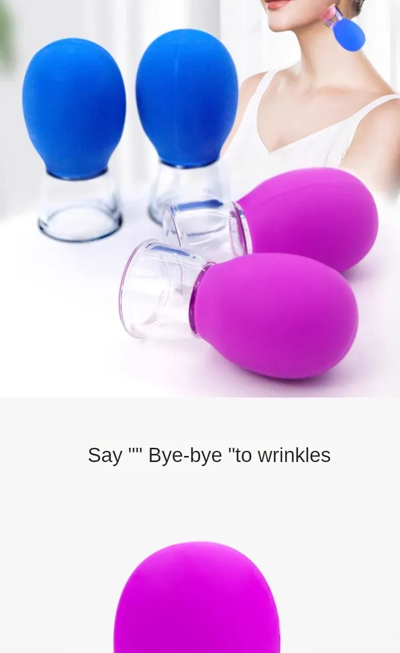 Ventouse de massage en silicone en situation d'utilisation