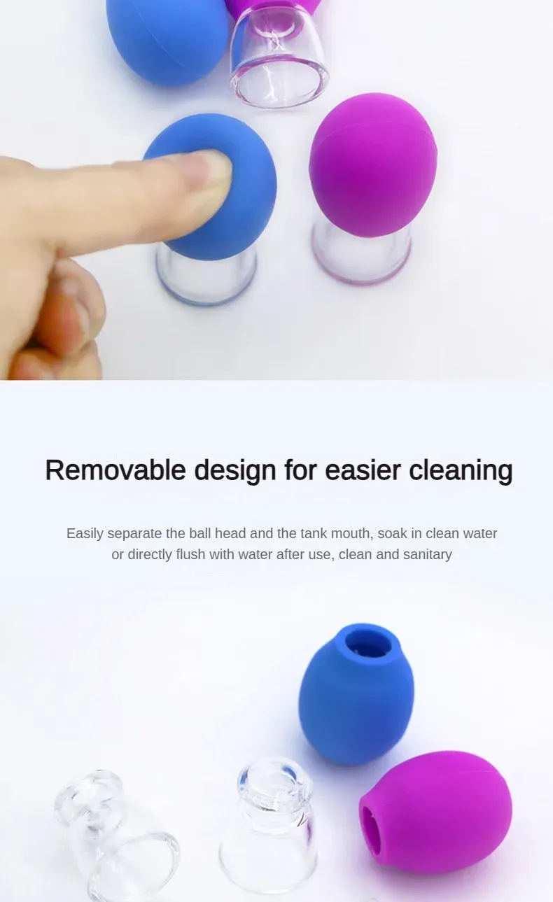 Ventouse de massage en silicone, utilisation sur le cou