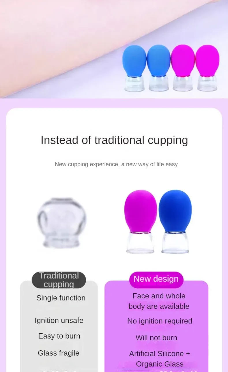 Ventouse de massage en silicone, détail de la forme