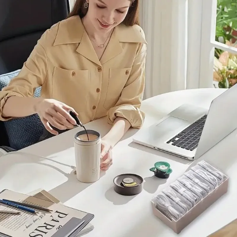 Boîte de rangement pour câbles de données et chargeurs, organisateur de bureau 3