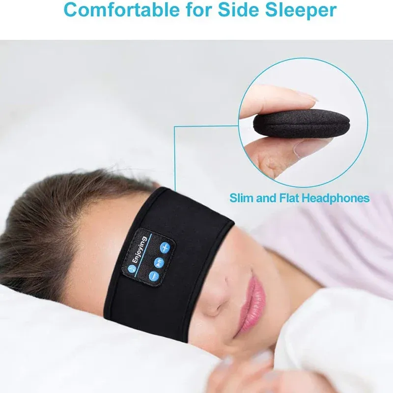 Écouteurs Bluetooth de sport pour le sommeil, bandeau élastique sans fil 4