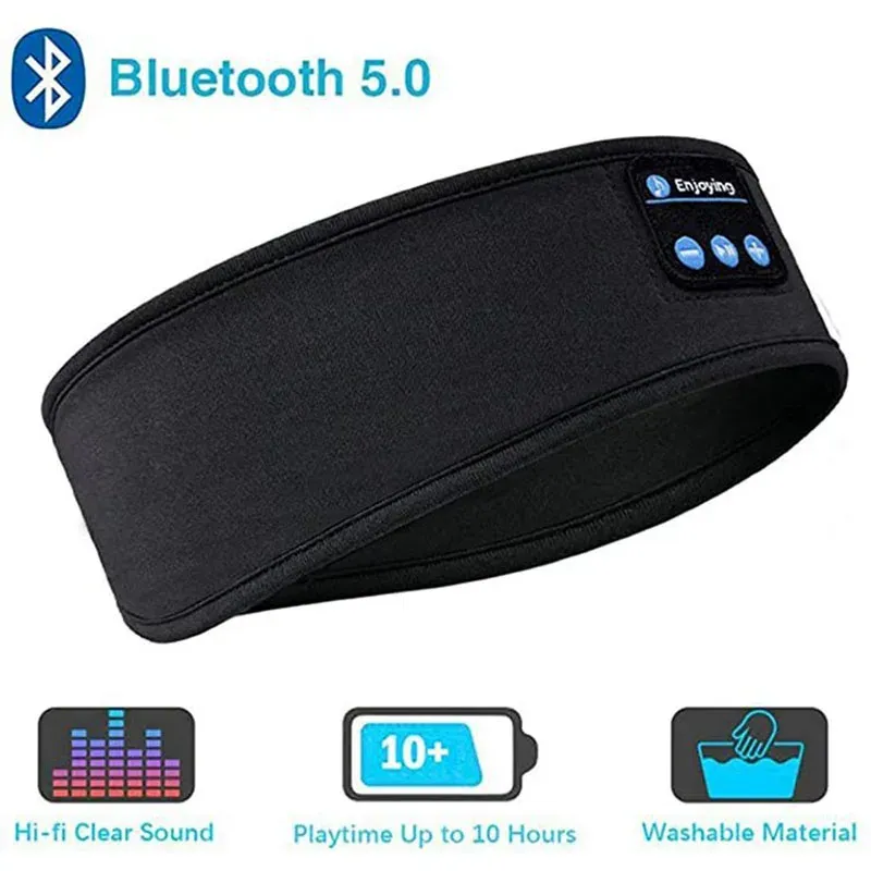 Écouteurs Bluetooth de sport pour le sommeil, bandeau élastique sans fil 7