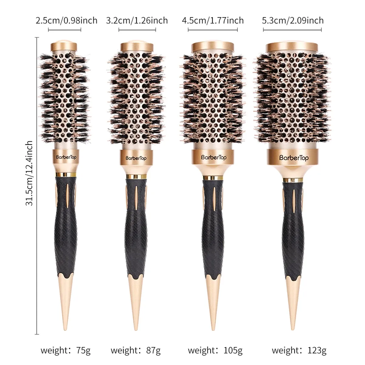 Peigne antistatique pour salon de coiffure, outil de coiffage et de bouclage, brosse à cheveux bouclés pour femmes 6