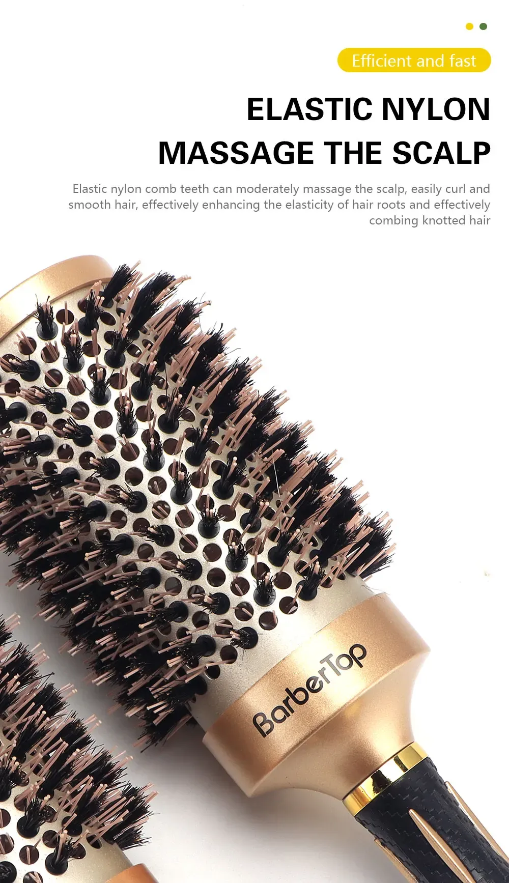 Peigne antistatique pour le brushing