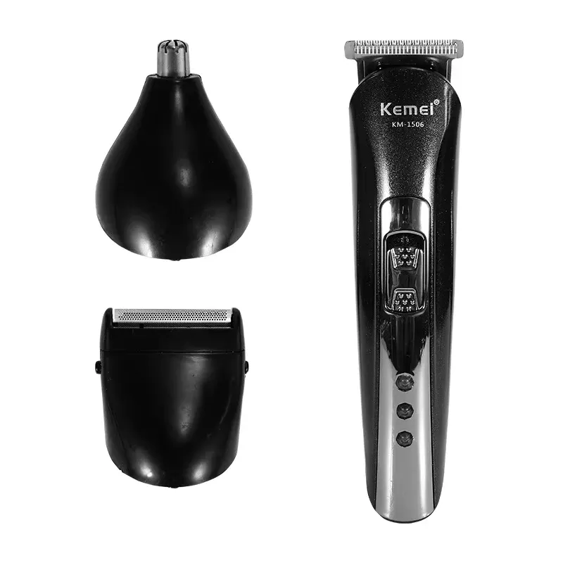 Tondeuse à cheveux électrique 3 en 1 Kemei KM-1506 rechargeable par USB, avec tondeuse nez et rasoir professionnel 5