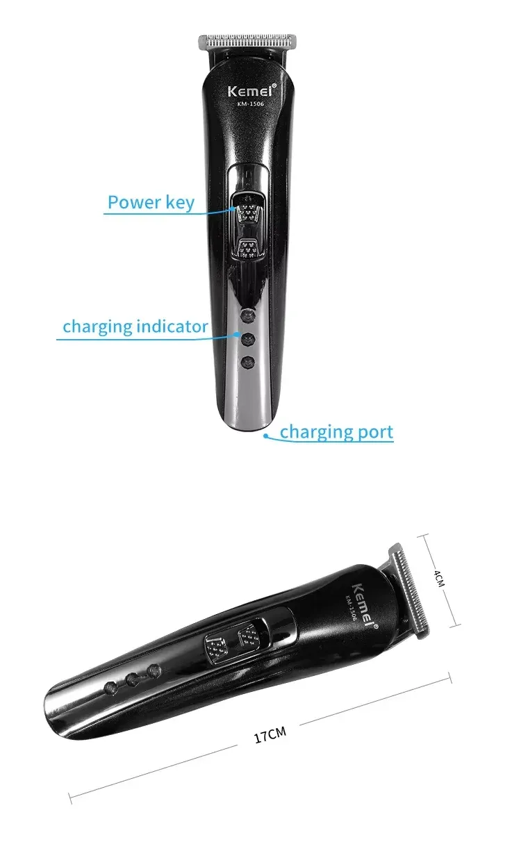Détails des accessoires Kemei KM-1506