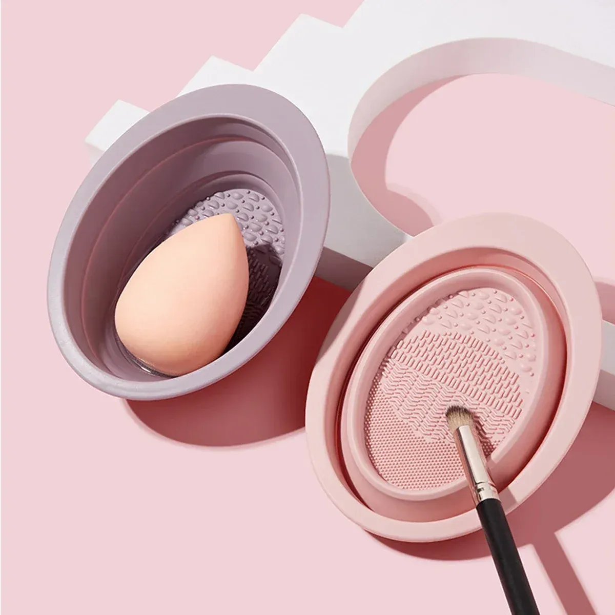 Outil de beauté portable pour le lavage des pinceaux
