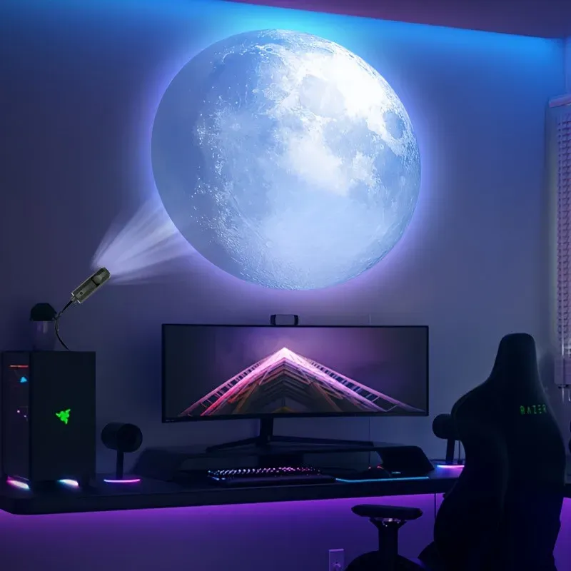 Projecteur intégré à un décor festif