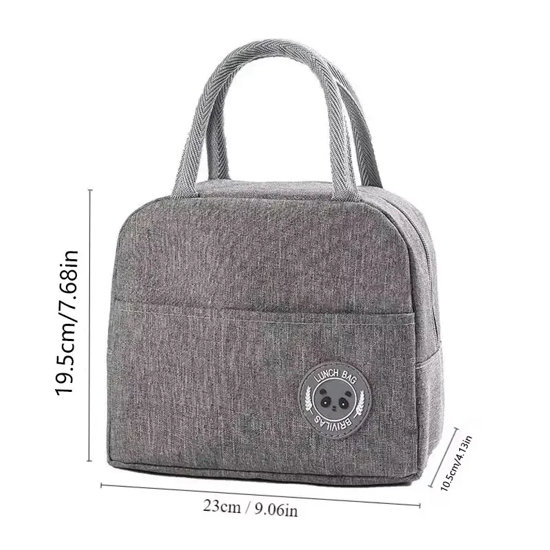 Sac isotherme à déjeuner, sac bento avec isolation en aluminium, sac repas pour riz, pochette isotherme avec pack de glace, sac à main isotherme pour étudiant 6