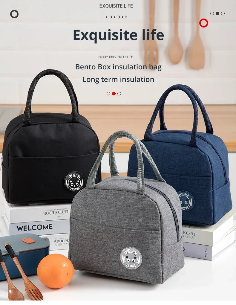 Sac bento isolé, vue générale du design