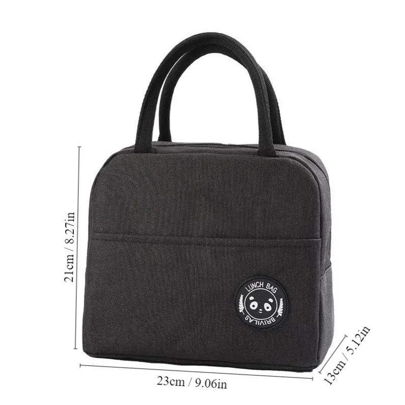 Sac isotherme à déjeuner, sac bento avec isolation en aluminium, sac repas pour riz, pochette isotherme avec pack de glace, sac à main isotherme pour étudiant 8