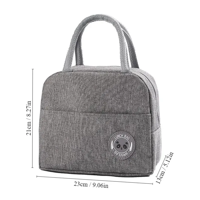 Sac isotherme à déjeuner, sac bento avec isolation en aluminium, sac repas pour riz, pochette isotherme avec pack de glace, sac à main isotherme pour étudiant 10