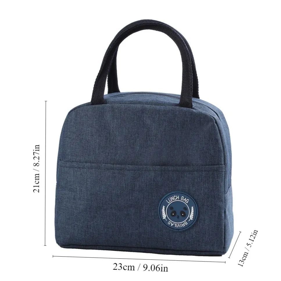 Sac isotherme à déjeuner, sac bento avec isolation en aluminium, sac repas pour riz, pochette isotherme avec pack de glace, sac à main isotherme pour étudiant 7