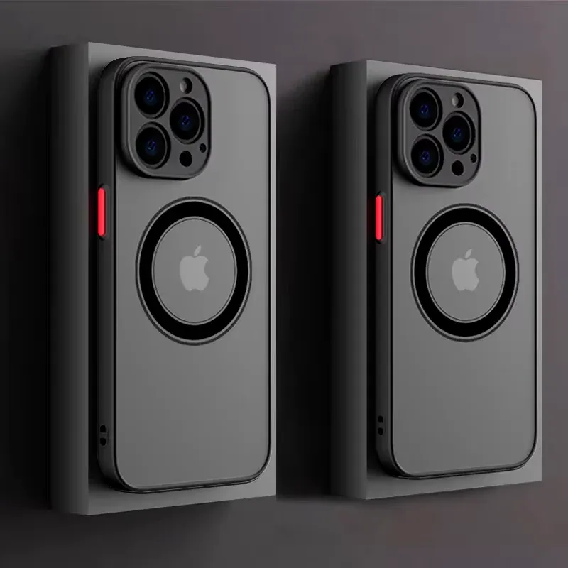 Étui magnétique MagSafe au fini mat de luxe