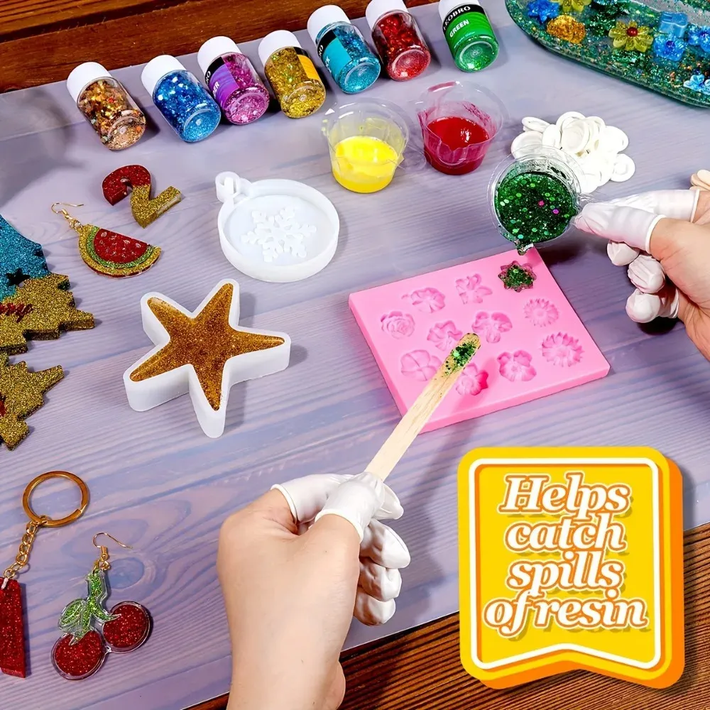 Espace de travail créatif avec tapis silicone