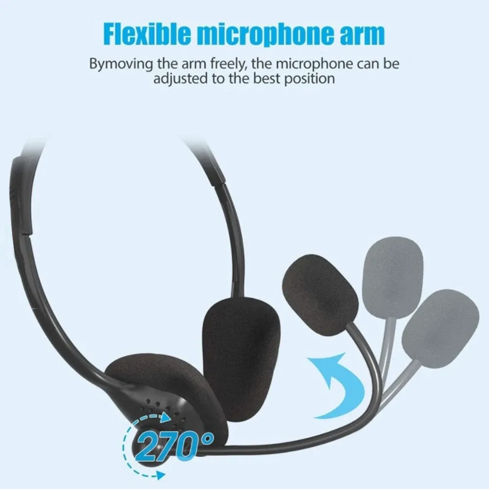 Casque PC gaming avec microphone USB, mise en situation