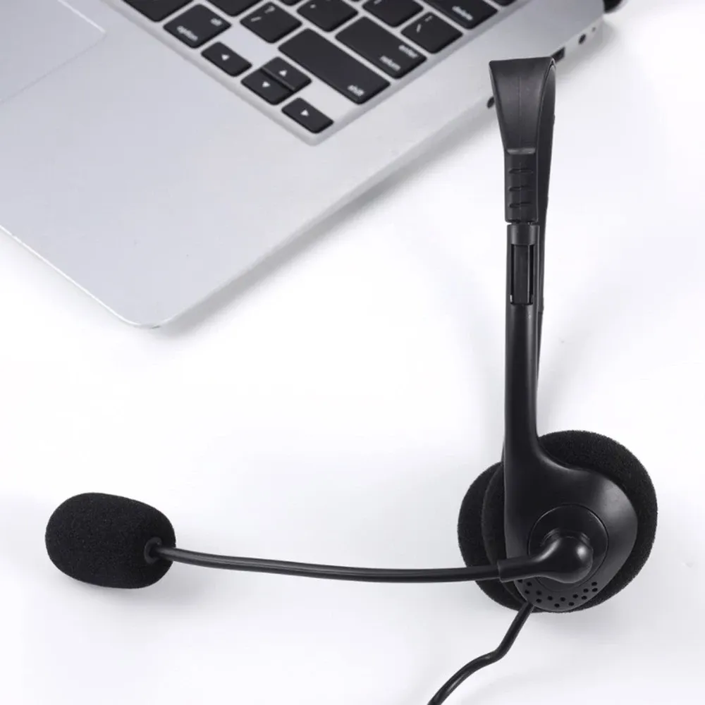 Casque PC gaming avec microphone USB, mise en situation